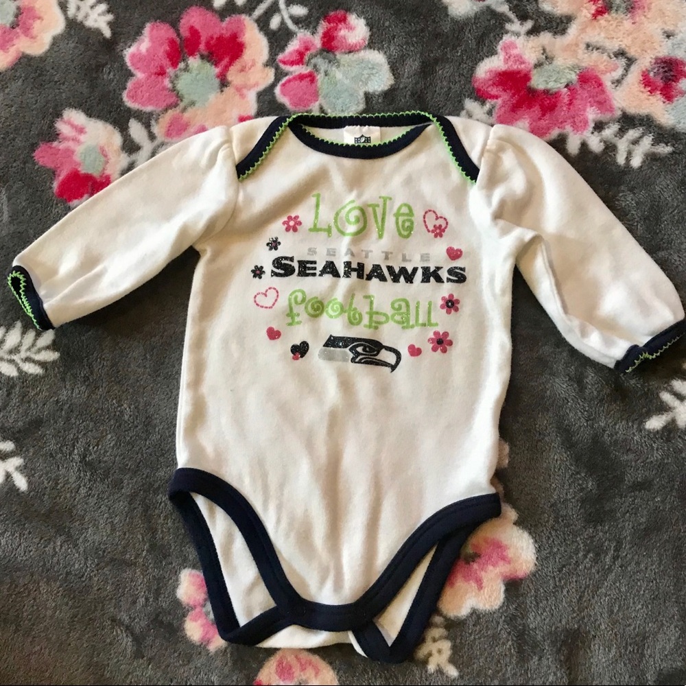 12s!! Seahawks Long-sleeve Bodysuit